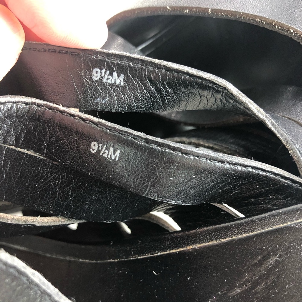 Madison Black Sandals Size 9.5 M - Picture 7 of 8